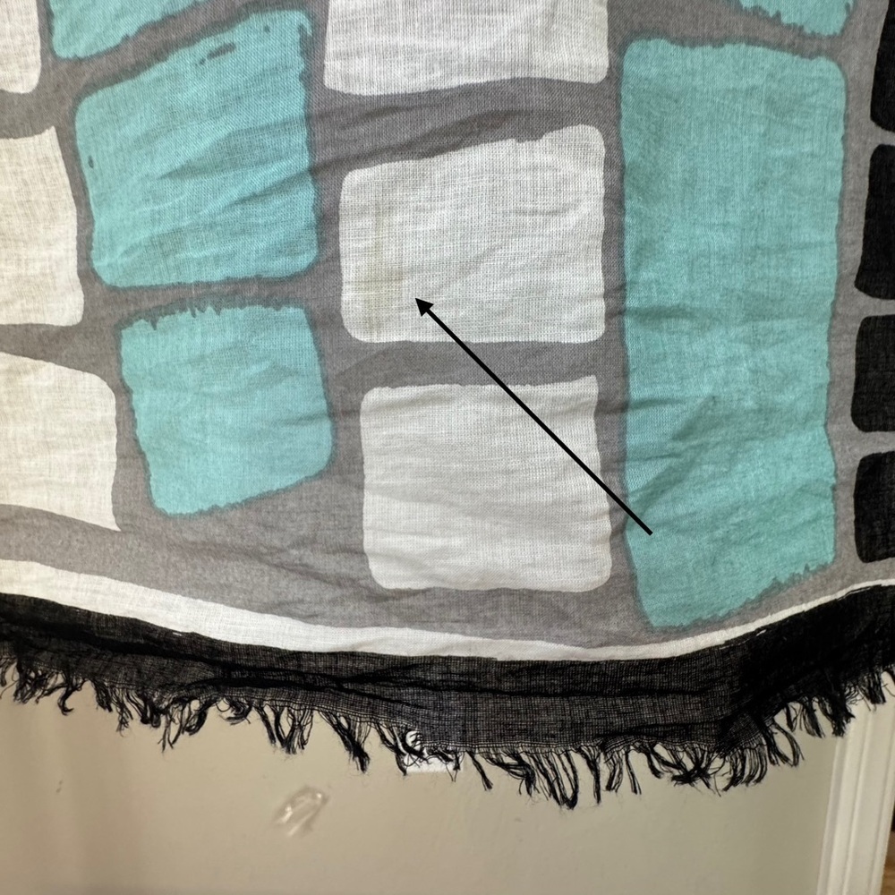 MIR Oversized Graphic Bold Patterned Scarf Wrap Shawl Sarong Coverup 100% Cotton - Picture 13 of 16